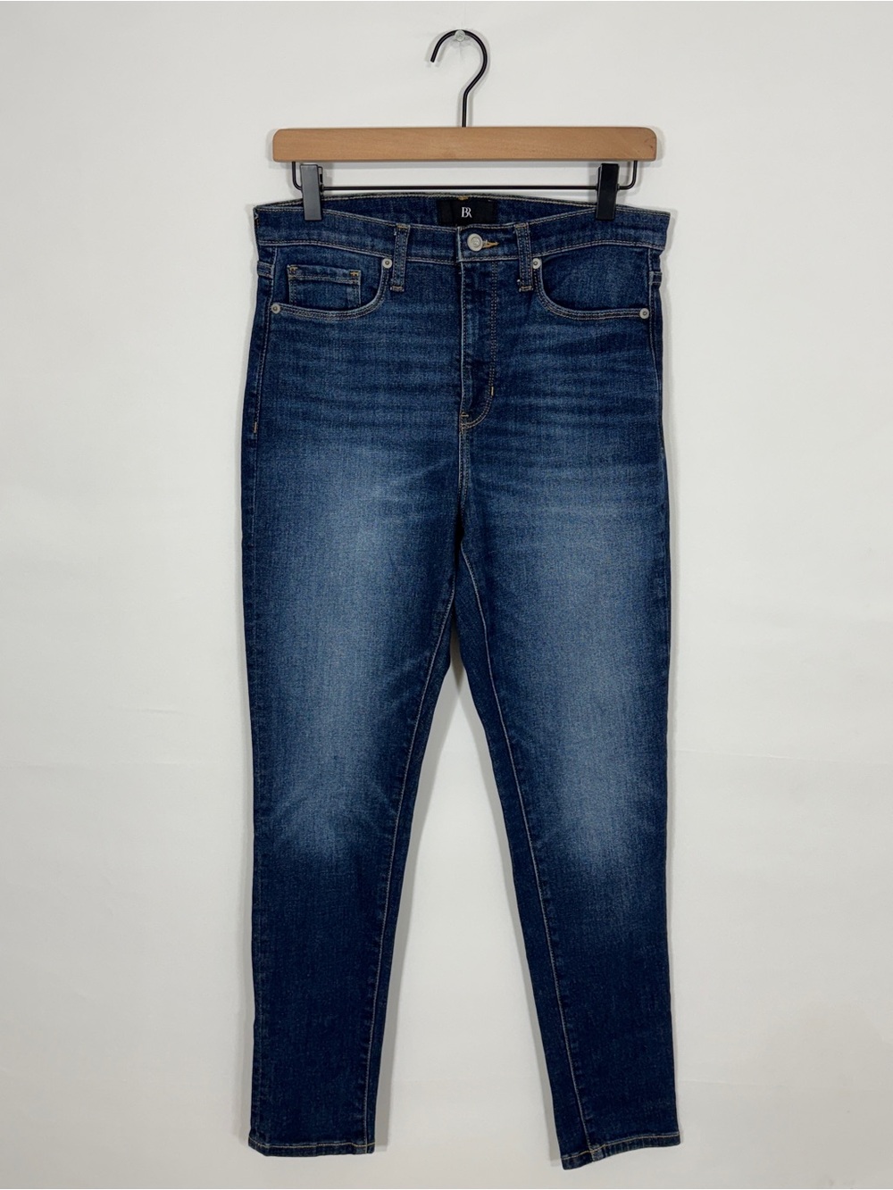 WJ223 {Banana Republic} "The High Rise Skinny" Dark Blue Denim Jeans